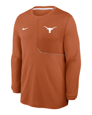 Texas Sideline Coach Men's Nike Dri-FIT College Long-Sleeve Top